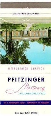Pfitzinger Mortuary Incorporated front
