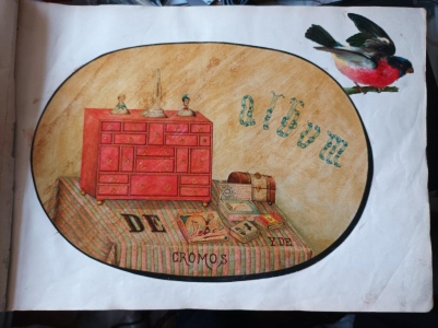 First page with drawing