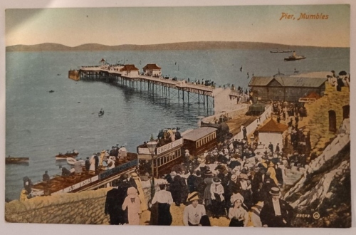 Train to the Mumbles advertising Swan Vestas