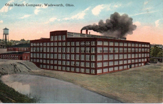Ohio Match Co, factory postcard 1
