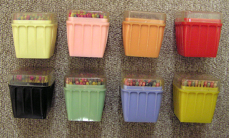 Square plastic boxes