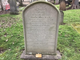 John Walker gravestone, St Mary's Church Norton