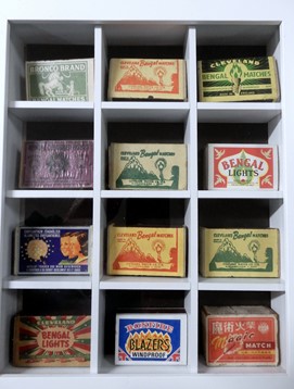 Some complete Bengal matchboxes